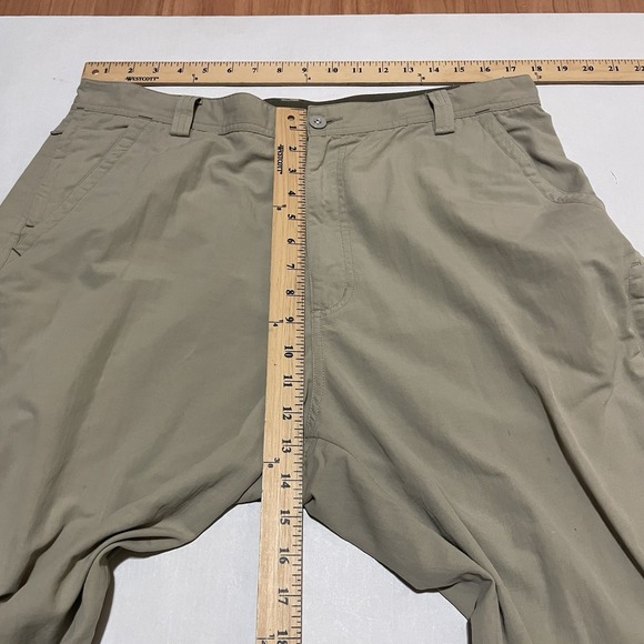 REI Co-Op Adventure Pants Mens 36 X 30 Beige Outdoor Hiking Utility UPF 40+ - Picture 5 of 7